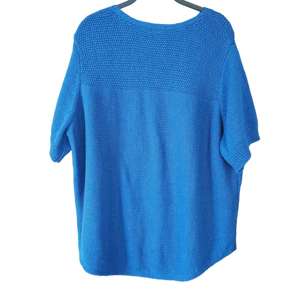 Coldwater Creek Blue Crew Neck Sweater - Picture 4 of 10